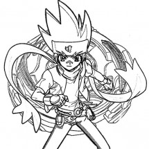 Beyblade coloring page