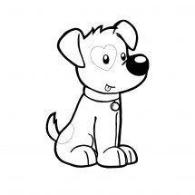 Dogs coloring page