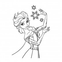 Frozen - The Snow Queen coloring page