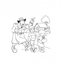 Inspector Gadget coloring page