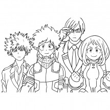 My Hero Academia coloring page