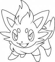 Pokémon beginning with Z coloring page