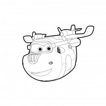 Super Wings coloring page