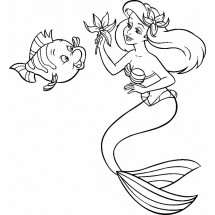 The Little Mermaid coloring page