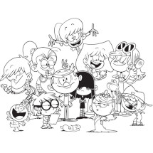 Welcome to the Loud House coloring page