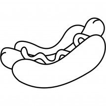 Coloriage Hot-dog