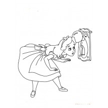 Coloriage Alice and the doorknob