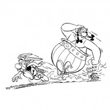 Asterix and Obelix coloring