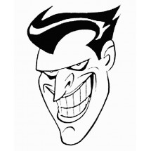 Joker's face coloring