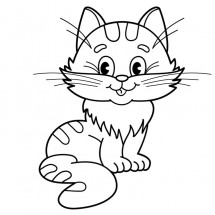 Funny cat coloring