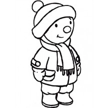 Coloriage Charley in winter