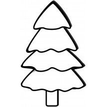 A Christmas tree coloring
