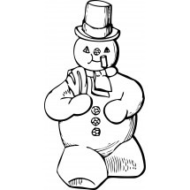 Coloriage Snowman