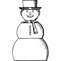 Coloriage Snowman #2
