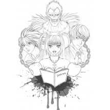 Coloriage The main characters of Death Note