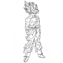 Son Goku Super Saiyan coloring