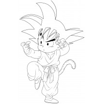 Coloriage Young Son Goku