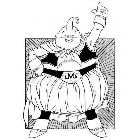 Majin Buu Coloring Pages Dragon Ball Full Color 28 The Majin Buu Saga