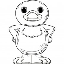 Coloriage A nice duck