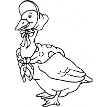 Coloriage Duck with hat