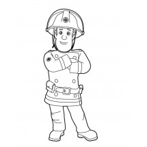Coloriage Fireman Sam