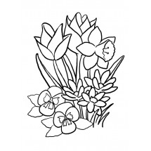 Coloriage Flower bed