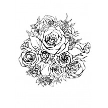 Bouquet of roses coloring