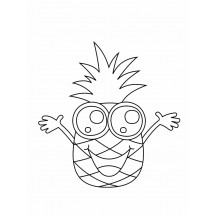 Coloriage Funny pineapple