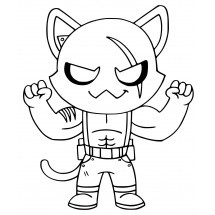 Coloriage Fortnite Shadow Meowscles Pop