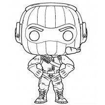 Coloriage Fortnite Raptor Pop