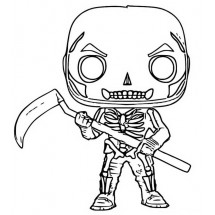 Fortnite Skull Trooper Pop version coloring