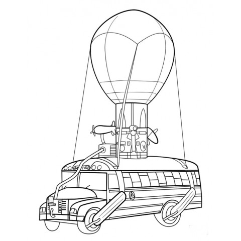 Fortnite Battle Bus Coloring Pages Free Printable Coloring Pages ...