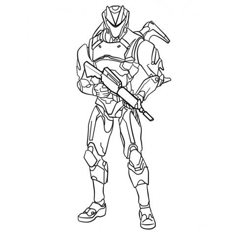 Coloring page - Fortnite Omega | Fortnite | Free printable coloring pages