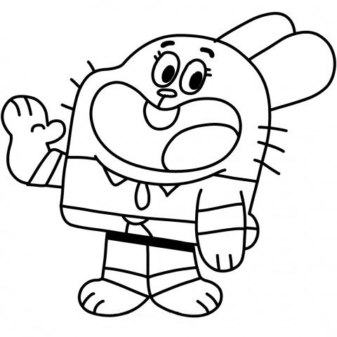 57 Gumball Cartoon Coloring Pages Best