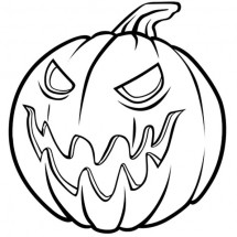 A pumpkin for Halloween coloring