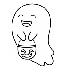 Coloriage A nice ghost