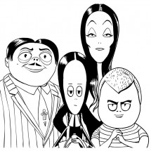 The Addams Family coloring