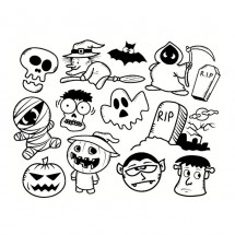Coloriage Halloween Themed Drawings