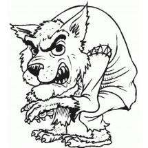 An inconvenient werewolf coloring