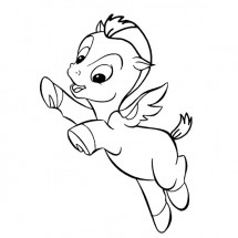 Baby Pegasus coloring