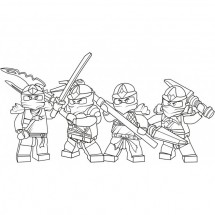 The Ninjago team coloring