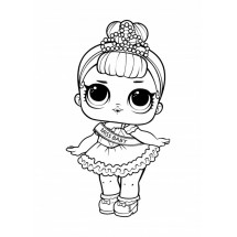 Coloriage Lol Doll Miss Baby