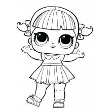 Coloriage Lol Doll Cheer Captain