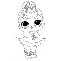 Coloriage Lol Doll Crystal Queen