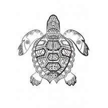 Turtle Mandala coloring