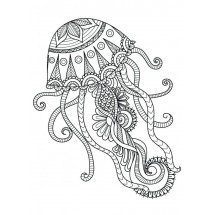 Medusa Mandala coloring