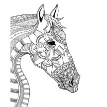 Coloriage Horse Mandala