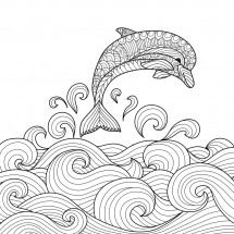Coloriage Dolphin Mandala