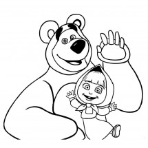 Masha and the Bear #2 coloring