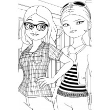 Coloriage Alya and Chloé